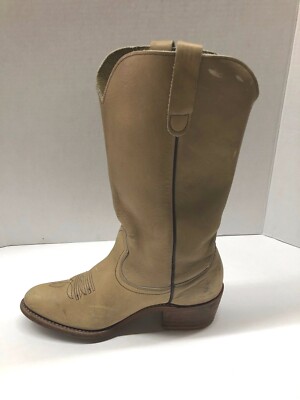 VTG THOM McAN  Cowboy Western BOOTS SZ 8 B  STYLE 0137 Tan