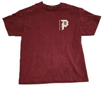 Primitive Shirt Men's LARGE Short Sleeve Skateboarding Red Tee   