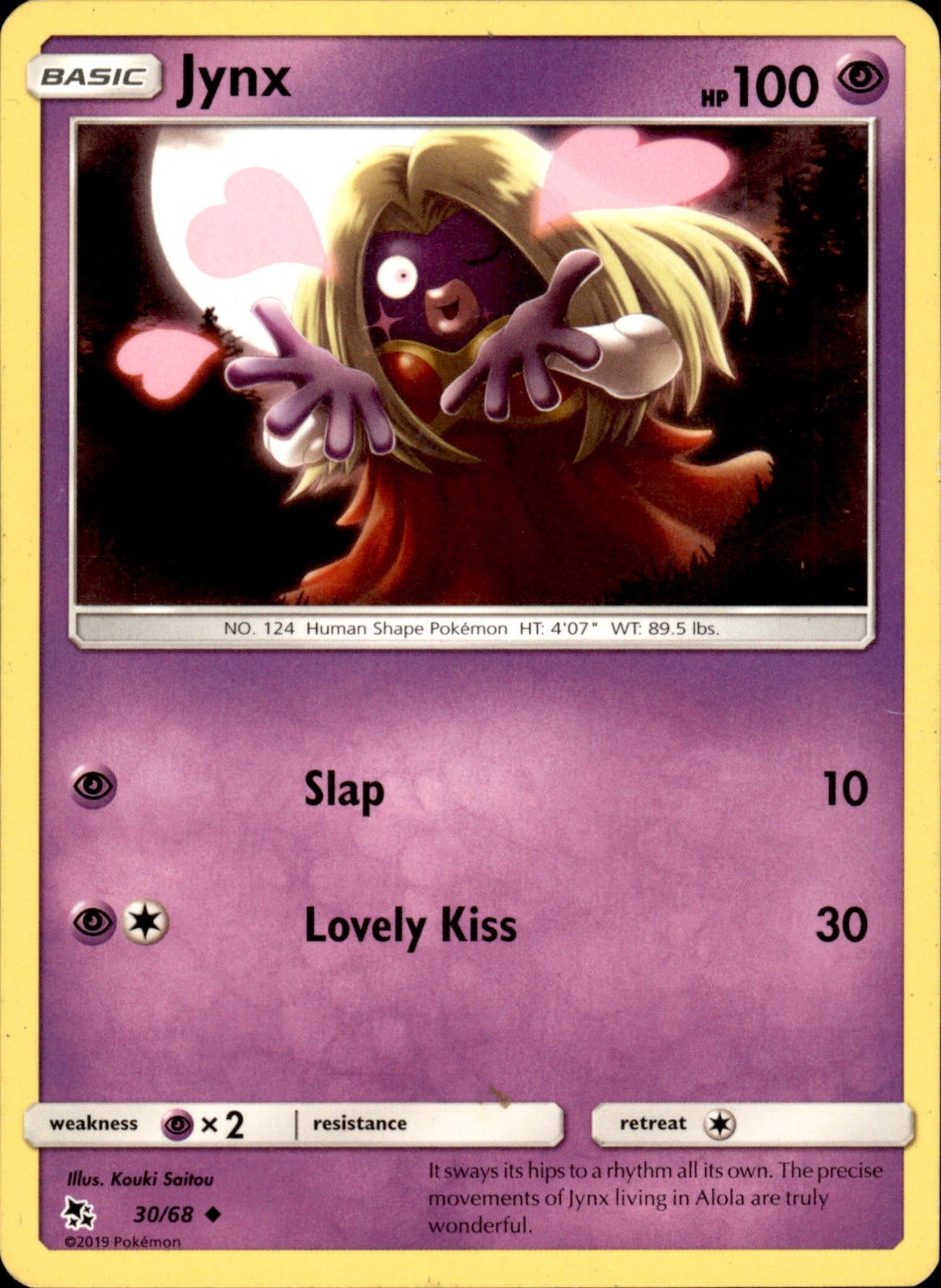 Jynx 30/68 - Pokemon Hidden Fates - LP