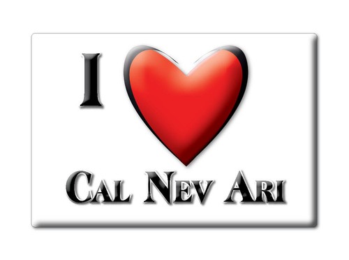 Cal Nev Ari, Clark County, Nevada - Magnes na lodówkę I Love Pamiątka Stany Zjednoczone Pomysł na prezent - Zdjęcie 1 z 10
