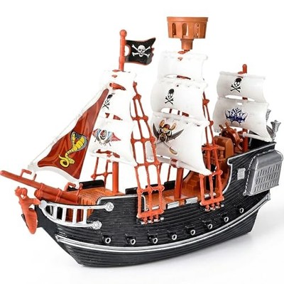 Rhode Island Novelty 10-Inch Pirate Boat Toy - Vibrant Colors & Details