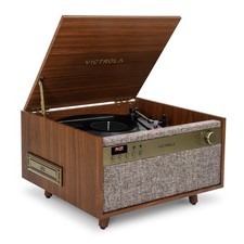 Victrola Century 6-in-1 Vinyl Record Player Music Center 3-Speed Turntabl...