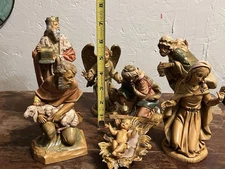 Fontanini 1986 Depose Italy Nativity Set 7 Big Pieces Water Fall Symbol