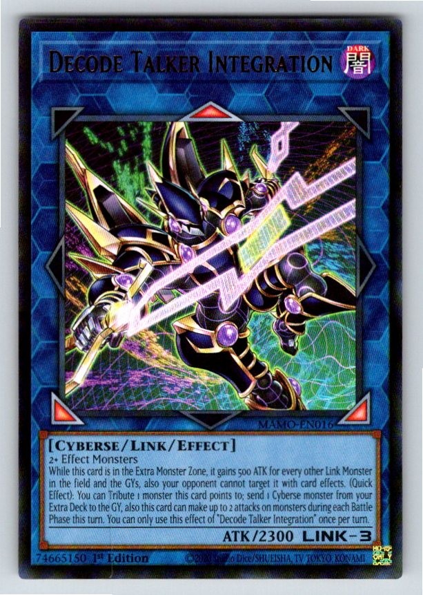DECODE TALKER INTEGRATION MAMO-EN016 1ST EDITION YU-GI-OH NM