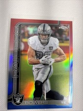 2025 Topps Chrome Brock Bowers Red White And Blue Refractor