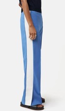 Jigsaw crepe split hem wide leg jogger 16 mid blue NEW