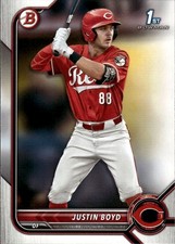 2022 Bowman Draft #BD-13 Justin Boyd Cincinnati Reds