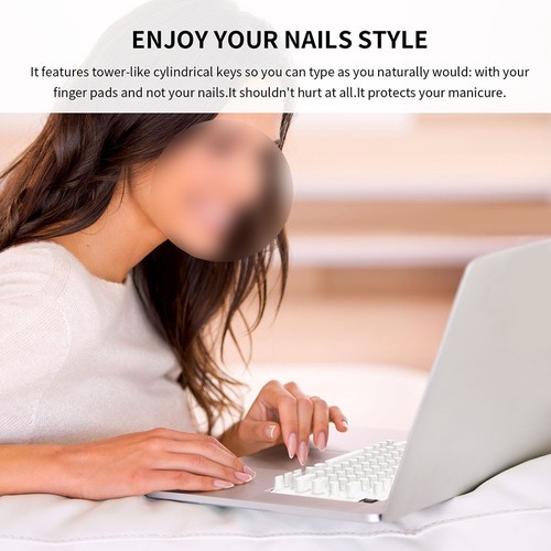 Laptop Key Protection with a Custom Fit Silicone Cover for Long Nails Users - Photo 5/15