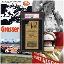 Jochen Rindt Final F1 Win/Podium Ticket PSA 6, 1970 German Grand Prix