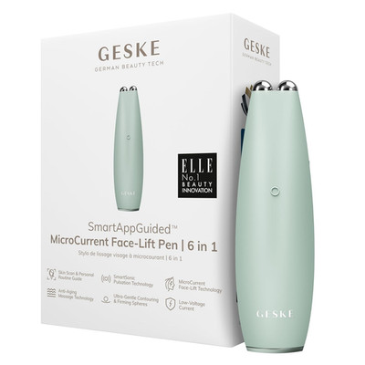 GESKE | Smartappguided  Microcurrent Face-Lift Pen | 6 in 1 | Skincare Tool Mit 