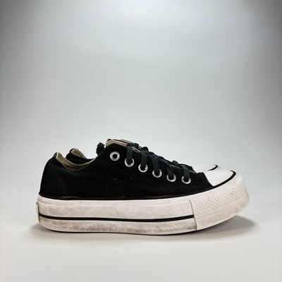 Converse Chuck Taylor All Star Lift Black Platform Shoes 560250C Women's Sz 6..5