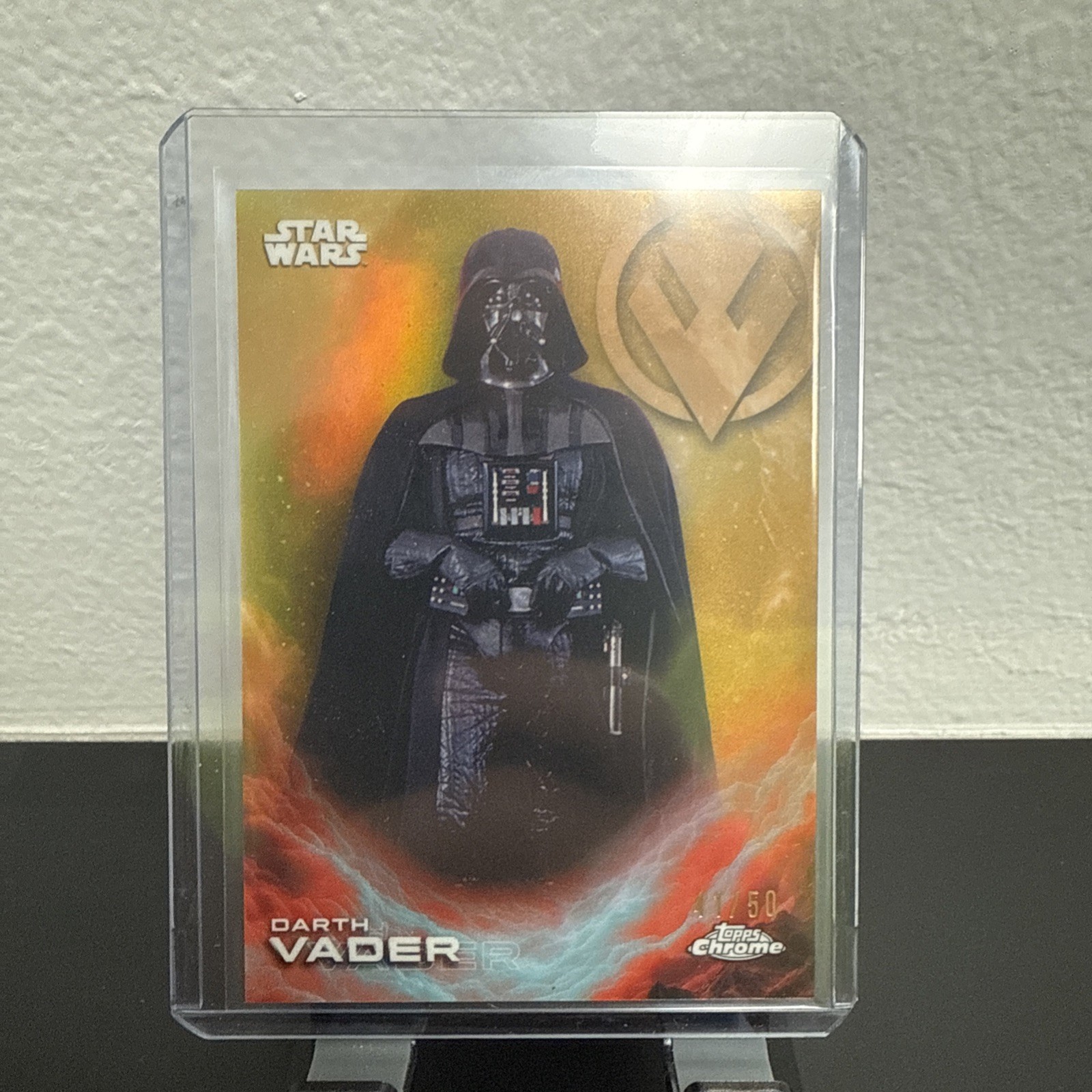 2025 Topps Chrome Star Wars #CE-14 Darth Vader Gold Refractor /50