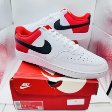 Nike Court Vision Low ‘White University Red’ Men’s Sneaker Shoe | Size 12