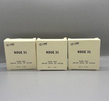 Le Labo Rose 31 Body Bar Soap 2 oz 60g Travel Size Lot of 3 NIB