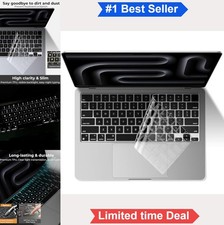 Keyboard Cover Skin Clear Invisible Water Resistant Dustproof For MacBook Pro