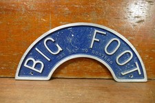 Vintage Big Foot Circular Saw Cast Aluminum Saw Part Advertising Sign