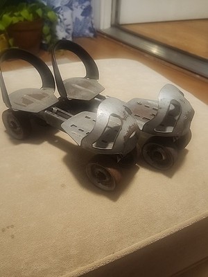 Vintage Adjustable All Steel Super Skate Roller Skates