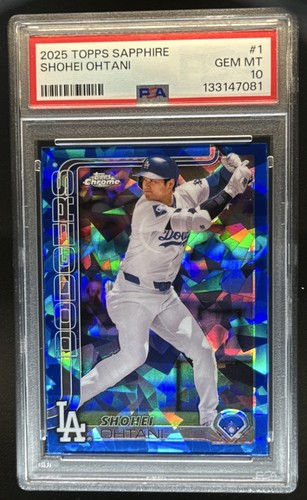 2025 Topps Chrome Sapphire Shohei Ohtani #1 Dodgers PSA 10 GEM MINT