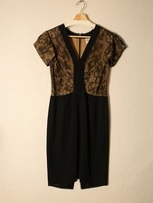 RED Valentino Black Lace Midi Dress - IT 46 (FITS LIKE US 6/8 - SEE MEASUREMENTS