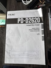 TEAC PD-D2620 HiFi 5-Disc Multi-Changer CD Player Separate Owners Manual