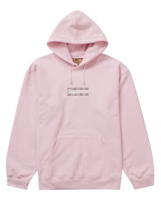Supreme x Burberry Box Logo Pink Hoodie DS Size M | eBay