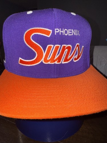 Mitchell & Ness Phoenix Suns Cursive Script Purple & Orange Retro Logo ...