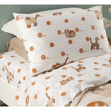 Lenzuolo Gattini Caleffi cotone