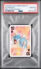 Pokemon Gyarados Bicycle Mini Playing Cards Red Deck 10 Of Spades PSA 10