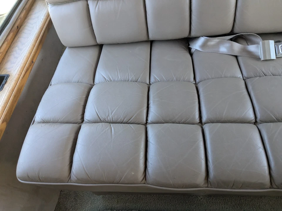 SEAT Dodge Van 1500 2500 3500 TERCERA FILA PLATÓN/ASIENTO DE BANCO Cuero Beige Foto 3 de 4