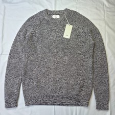 Maglione Folk Fisherman uomo girocollo medio nero grigio maglia grossa prezzo di listino £130