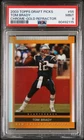 2003 TOPPS DRAFT PICKS & PROSPECTS CHROME-GOLD REFRACTOR #55 TOM BRADY PSA 9