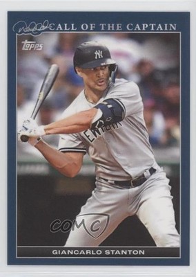 2022 Topps Derek Jeter Call of the Captain Navy Blue /175 Giancarlo Stanton 0a6