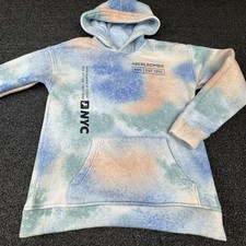 Abercrombie Kids Hoodie Unisex Kids 13-14 Multicolor Pullover Fleece Graphic