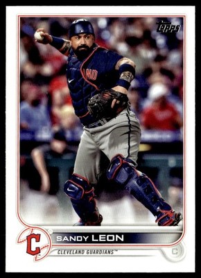 2022 Topps Sandy Leon Cleveland Guardians #353