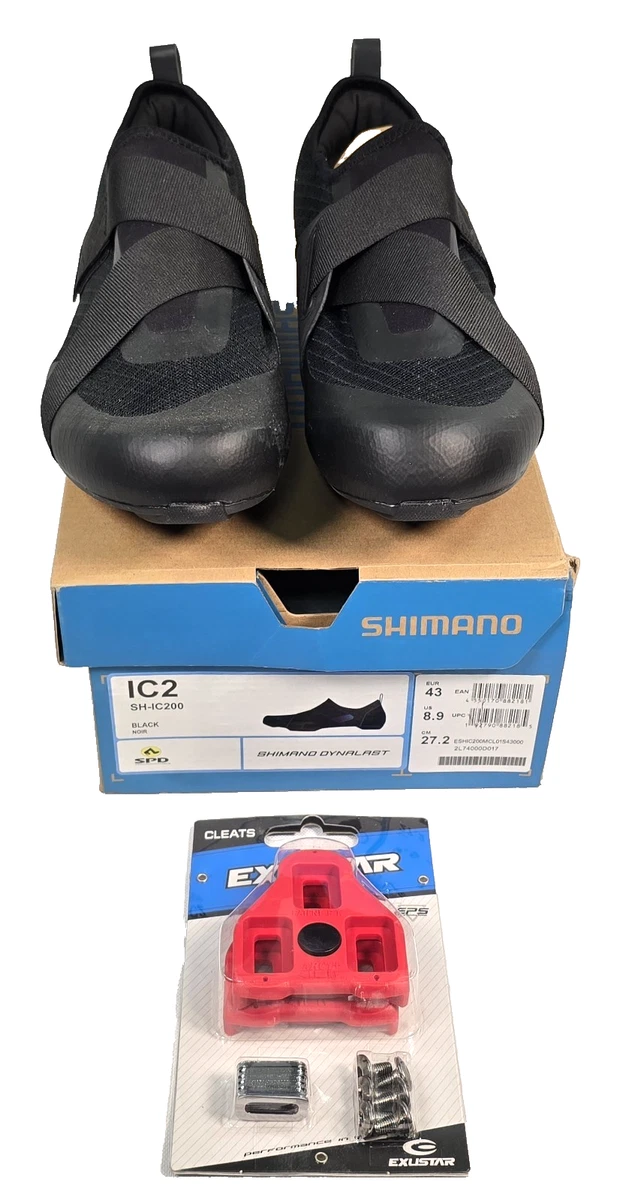 Shimano Men\'s Dynalast Cycling Size 40 (US 6.5-7)Shoe Black Red Cleat Velcro RC1 Shimano RC1 9.5 (42.5) Like new | Mercari main image 2