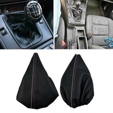 SCHALTMANSCHETTE HANDBREMSMANSCHETTE FÜR BMW E36 E46 3er SCHALTSACK LEDER M3 ///
