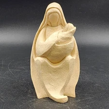 Artmark Madonna & Child Statue Off White Textured Resin 7.5" Pottery Figurine