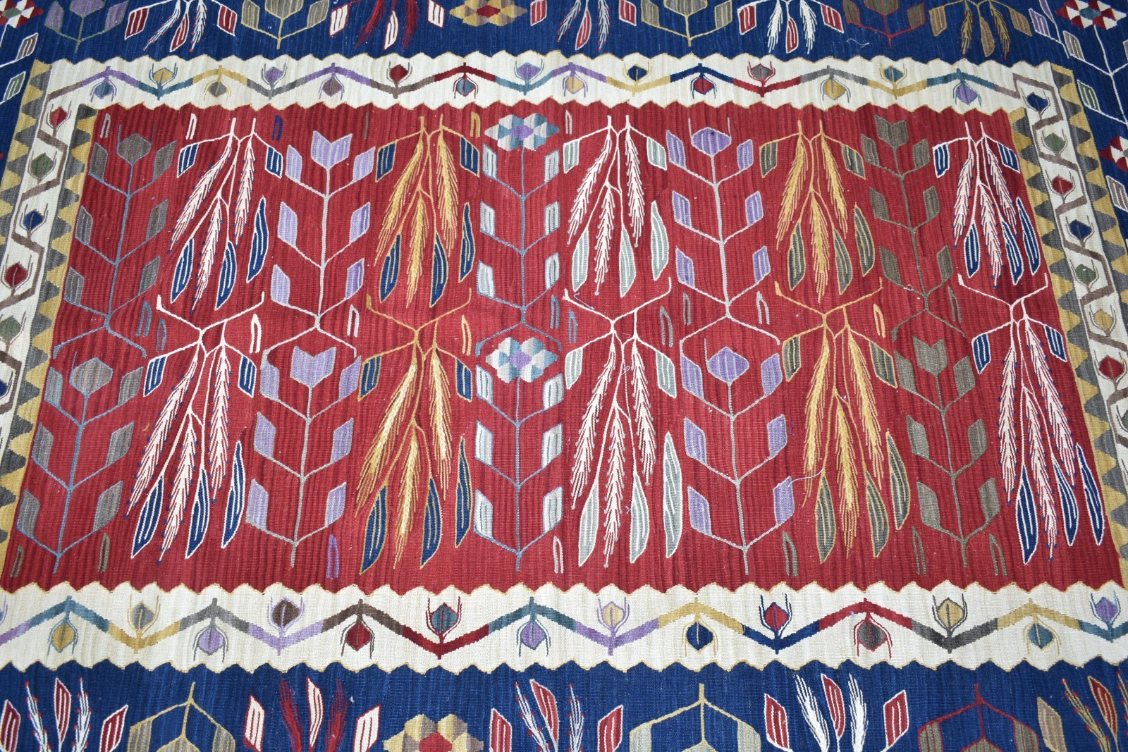 Turkish Oushak Rug 47'' x 70'' Wheat Pattern Super Fine Weaving Wool Oushak Rug