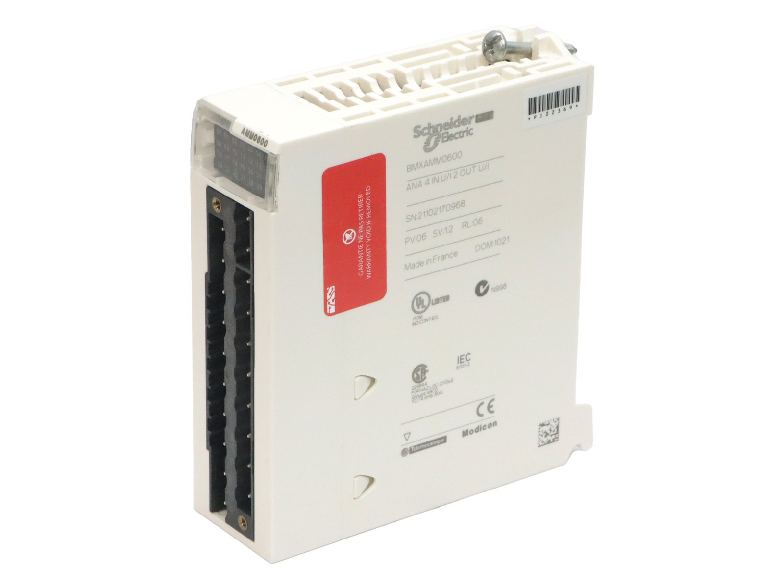 BMXAMM0600 SCHNEIDER ELECTRIC MODICON X80 ANALOG I/O MODULE M340 - 4 INPUTS - 2