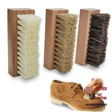 Small Shoe Cleaning Brush Set of Brushes with Nylon, Boar and Horsehair 3