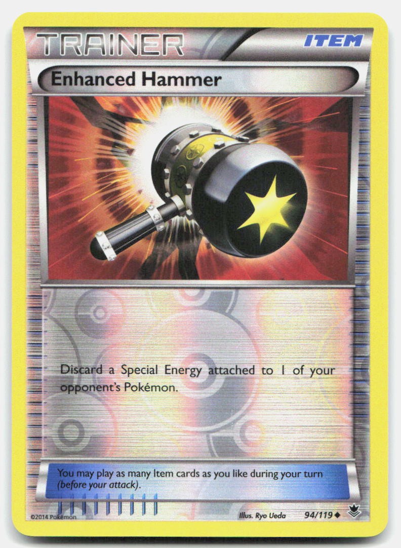Phantom Forces Enhanced Hammer 94/119 NM Pokemon Reverse Holo Uncommon Tcg Card