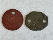 WW2 Dog Tags, RAF 2439316 Slack, Unresearched.