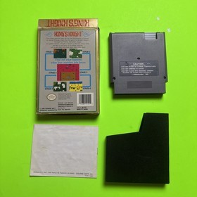 King's Knight COMPLETE game w/ Box Nintendo NES Authentic CIB