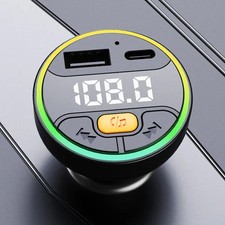 Auto Trasmettitore Fm Bluetooth 5.3 Vivavoce Wireless Auto Kit USB C Auto A