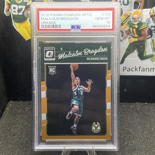 2016-17 Donruss Optic Orange #179 Malcolm Brogdon RC Rookie PSA 10 GEM 80/199