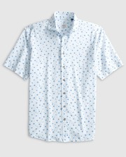 johnnie-O Benson Hangin Out Button Up Shirt White Size XL