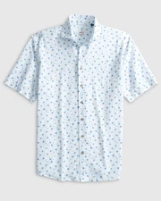 johnnie-O Benson Hangin Out Button Up Shirt White Size XL