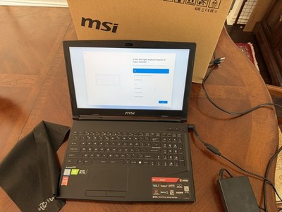 MSI GL63 9SEK-615 Laptop 15.6'' I7-9750H, 16GB RAM, RTX 2060, 512GB SSD
