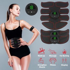 EMS Abdominal Muscle Toning Trainer ABS Stimulator Toner Fitness Binder Gym Belt