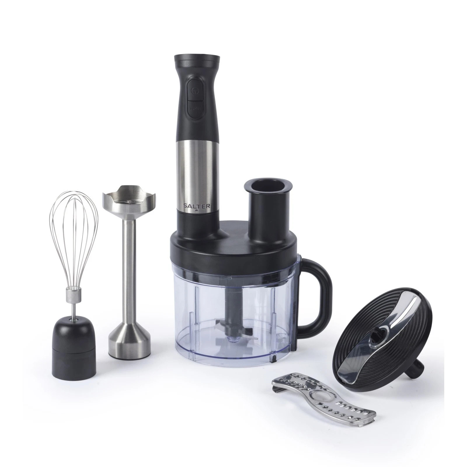 Salter 5 in 1 Blend & Prep Compact Food Chopper 1.2L Bowl Stick Blender Whisk